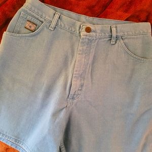 Vintage Baby Blue Wrangler High Waisted Shorts